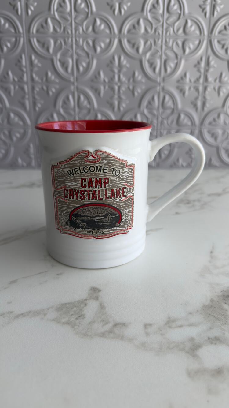 Silver Buffalo Friday the 13th Camp Crystal Lake 16 oz Ceramic Mug NEW